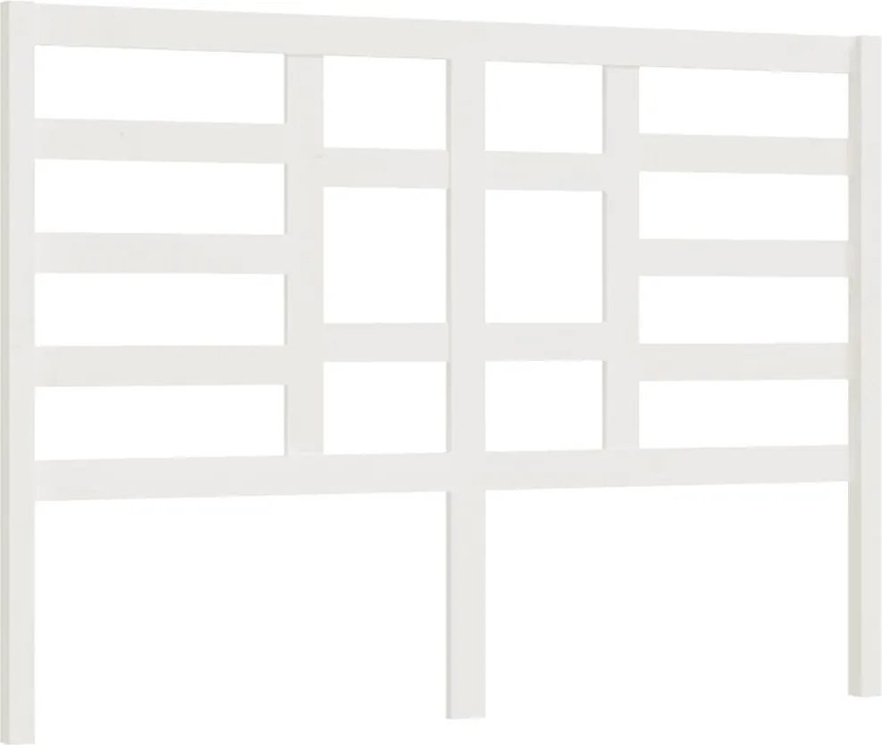 vidaXL Tăblie de pat, alb, 146x4x104 cm, lemn masiv de pin