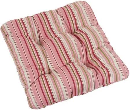 Pernă scaun IVO Linii, roz, 40 x 40 cm