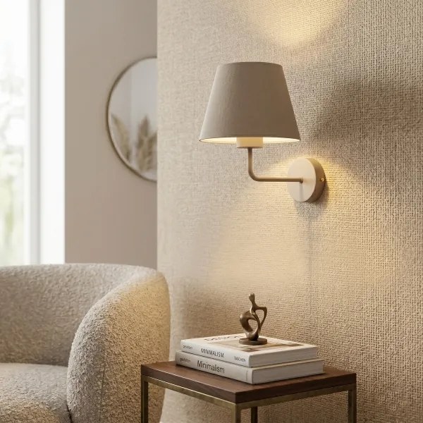 Aplica de perete ARDEN 1xE27/15W/230V bej