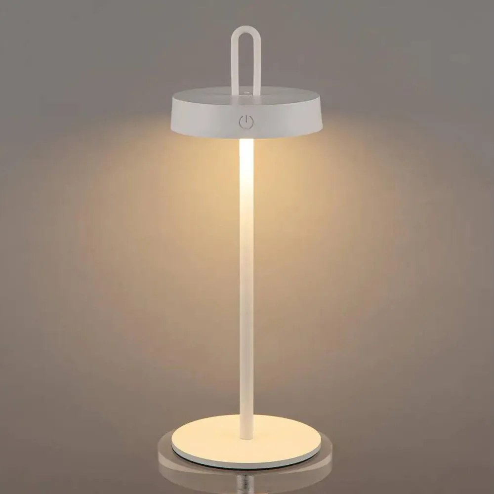 Lampă de masă LED tactilă, reglabilă, reîncărcabilă pentru exterior SHINE LED/1,5W/3,7V 3000 mAh IP44 albă