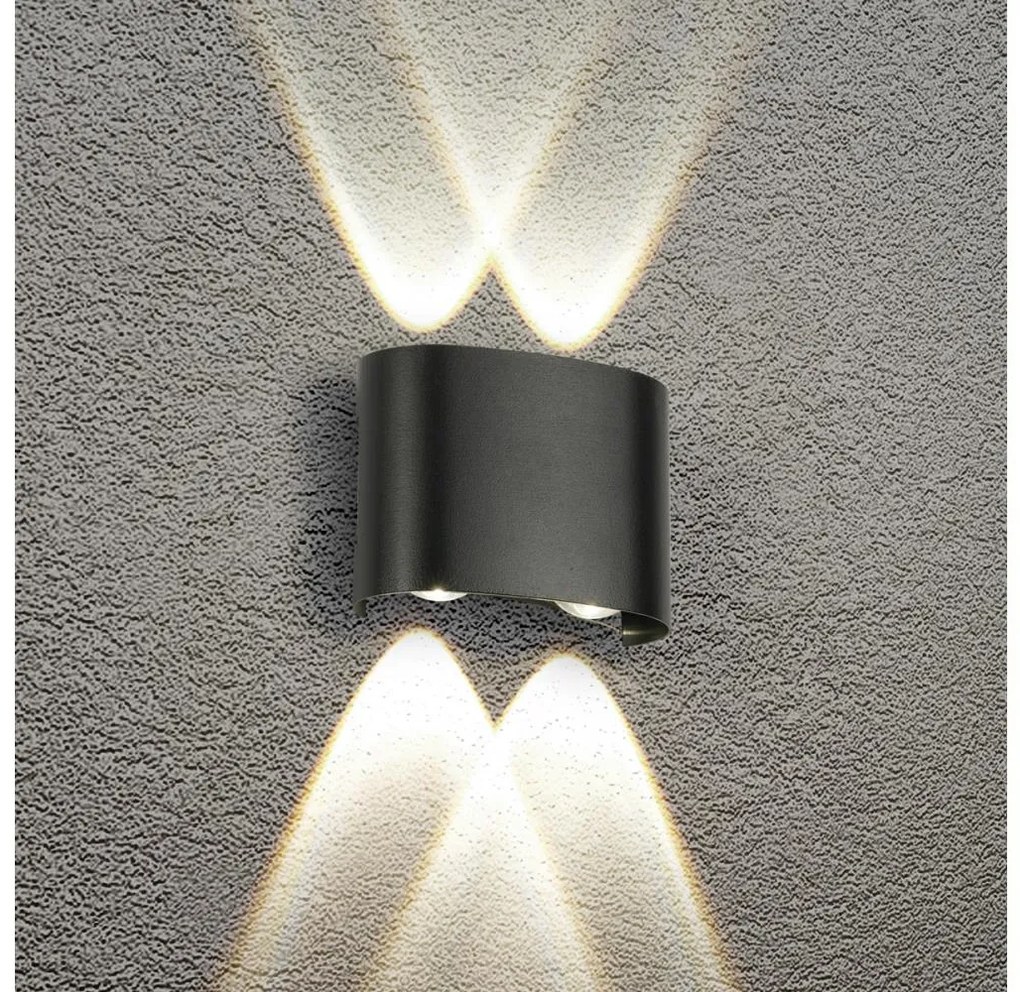 Brilagi - Aplica de exterior FLAREBOX LED/4W/230V neagră IP65