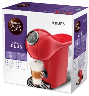 Aparat de cafea cu capsule Krups NESCAFÉ DOLCE GUSTO GENIO S PLUS 1500W roșu