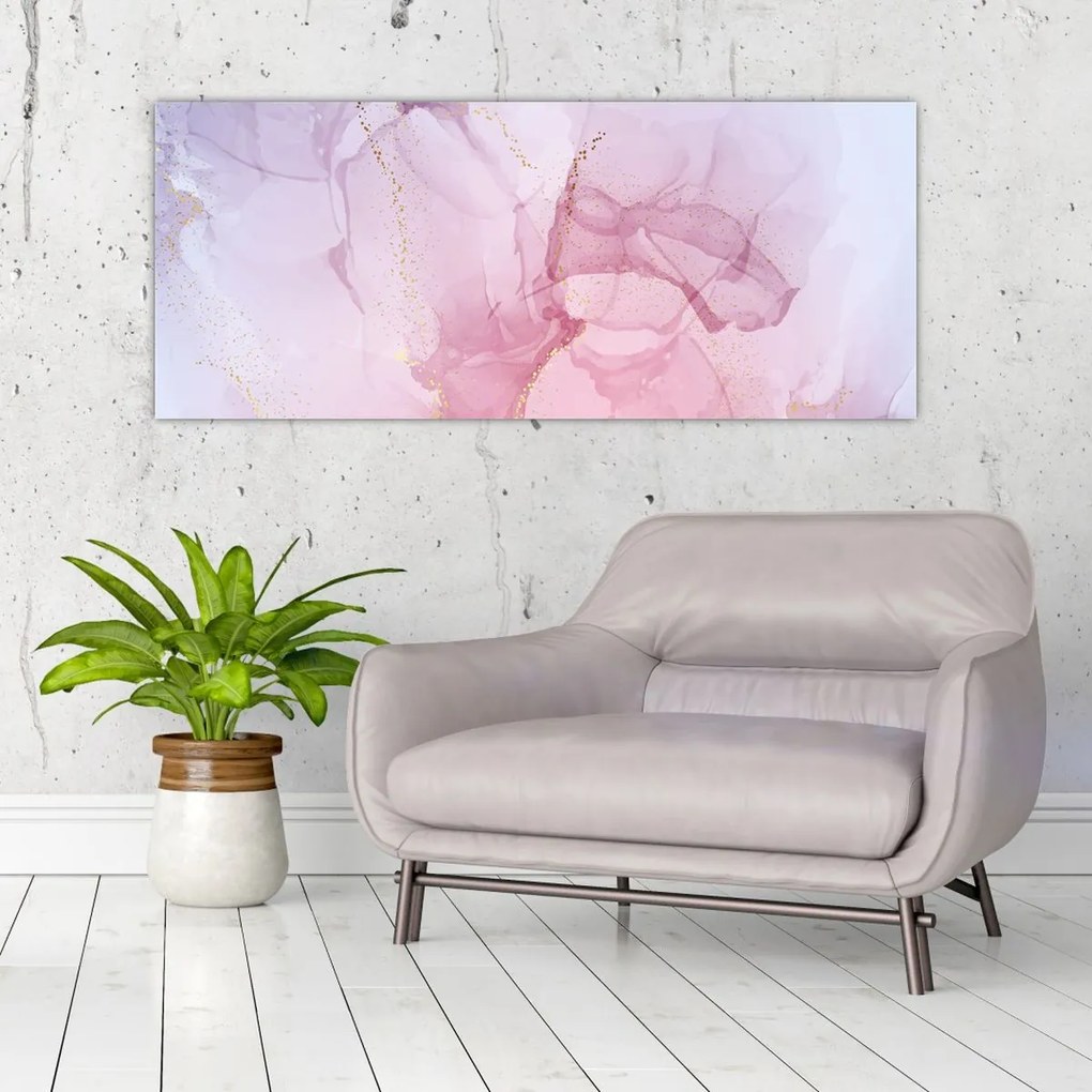 Tablou - Pete roz (120x50 cm)