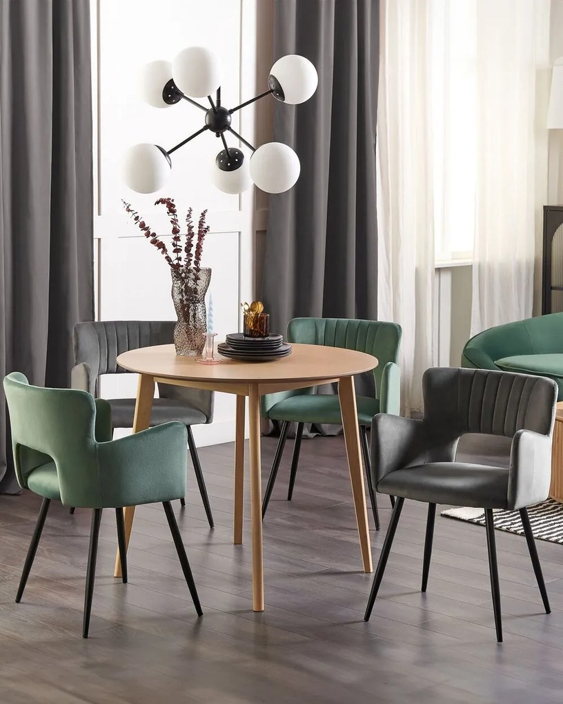 Set 2 buc scaune sufragerie Shelba (gri închis) . 1075759