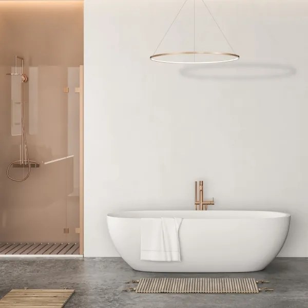 Lustr LED SATURNO 65W 230V pr. 120 cm IP44 auriu