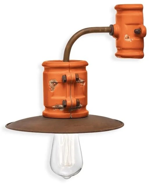 Aplica de perete design retro realizata manual din ceramica URBAN