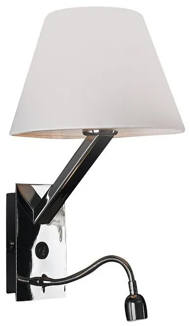 Aplica de perete cu reader LED Orlando crom/ alb 5103WA/WH MX