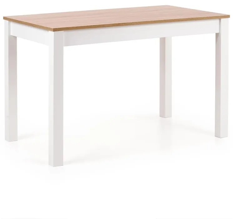 Masa Ksawery stejar sonoma/alb - L 120 x l 68 x h 76 cm