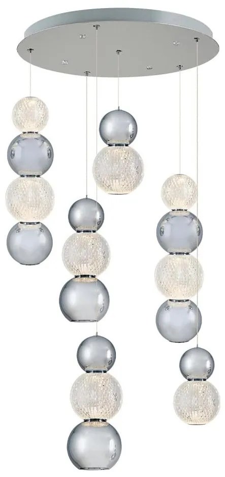 Lustră LED pe cablu CREMONA LED/34W/230V 3000K crom mat