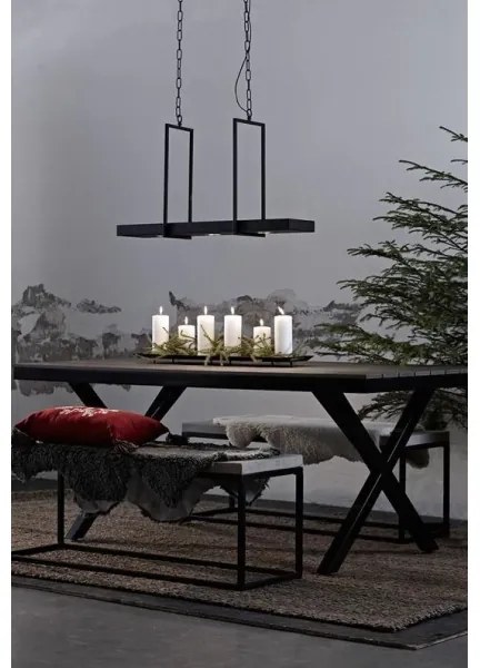 Markslöjd 105780 - LED Lustră dimmabilă pe lanț TRAY 3xLED/3W/230V negru