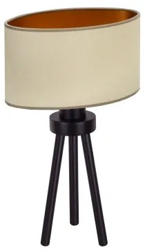 Lampă de masă OVAL Duolla VEGAN 1xE27/15W/230V d. 30 cm bej
