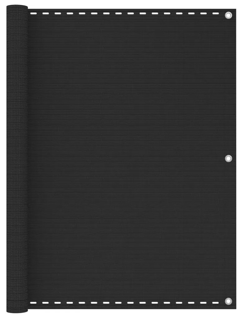 vidaXL Paravan de balcon, antracit, 120x300 cm, HDPE