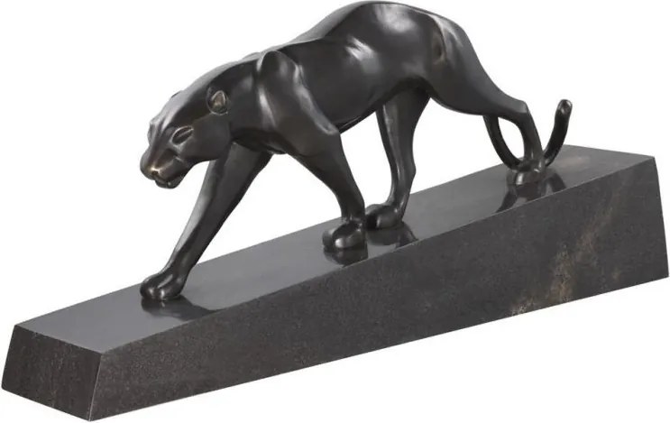 Statueta/ Obiect decorativ din marmura si bronz Pantherae 112461 HZ