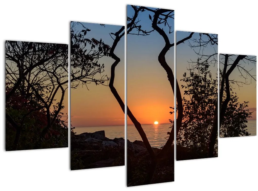 Tablou cu apus de soare (150x105 cm)