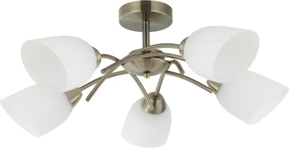 Lustră aplicată DONNA 5xE27/60W/230V patină