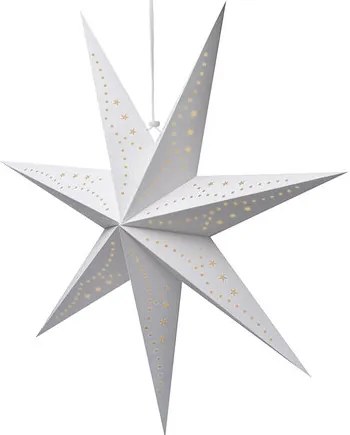 Steaua de Crăciun Solight LED, suspendată, 60 cm,20x LED, temporizator, 2x AA