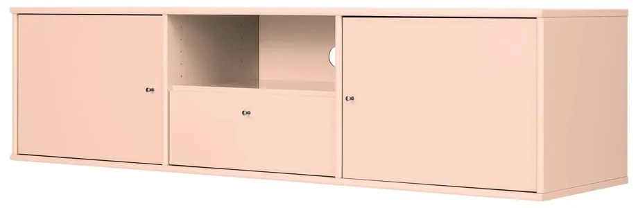 Comodă TV roz-deschis 161x42x45 cm Mistral – Hammel Furniture