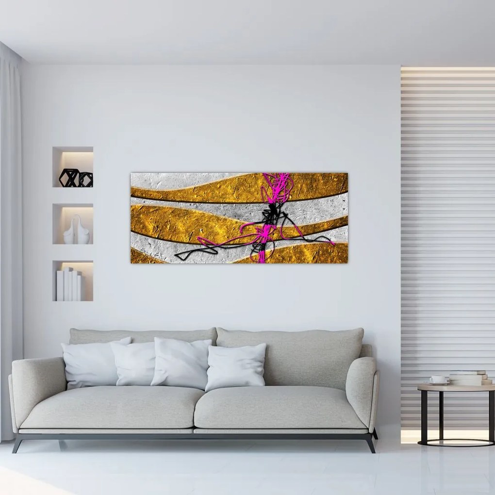 Tablou cu abstracție (120x50 cm)