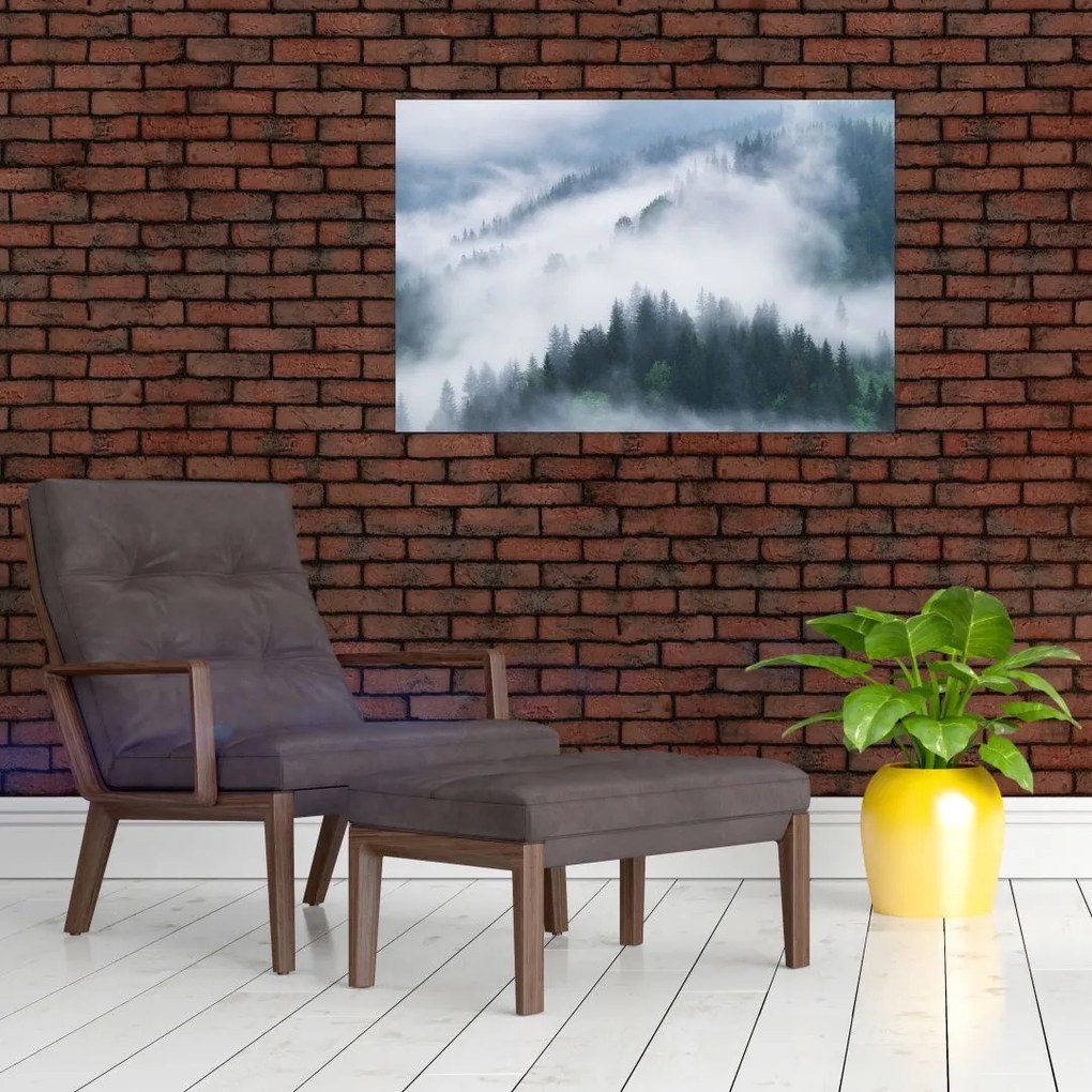Tablou - Copacii în ceață (90x60 cm)