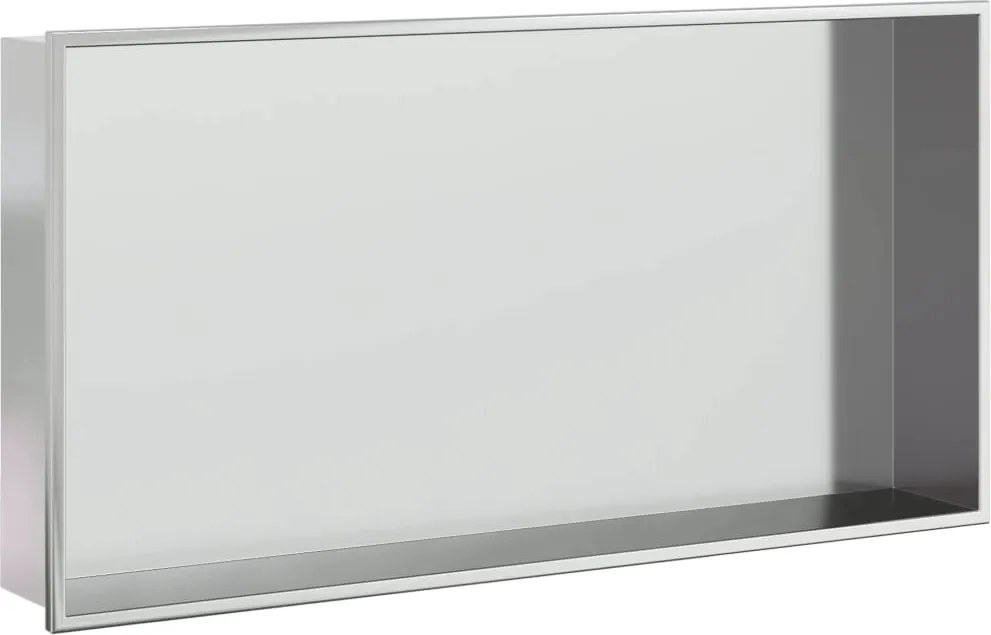 vidaXL Nișă de duș, argintiu periat, 62x32x9 cm, oțel inoxidabil