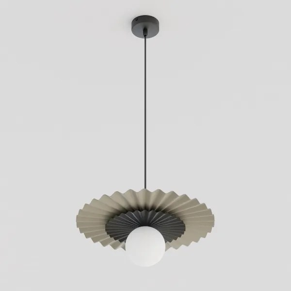 Lustră suspendată UMBRA 1xG9/8W/230V negru/bej
