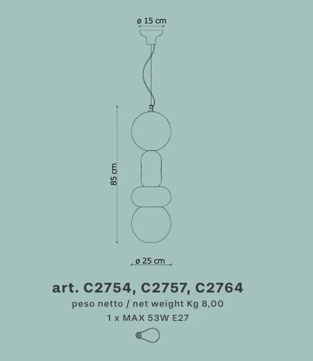 Lustra retro realizata manual din ceramica Bumbum