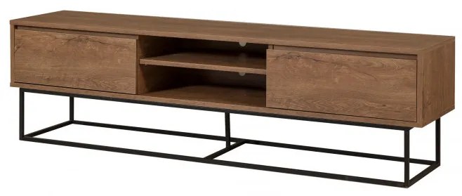 Comoda TV Rodez 180 Walnut-Negru