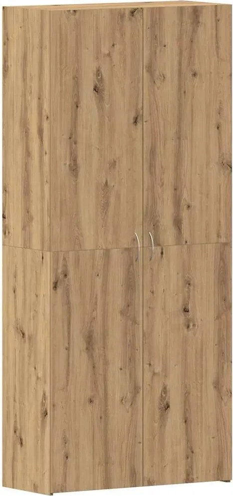 vidaXL Dulap pentru pantofi Maro 80 x 35.5 x 180 cm Lemn compozit