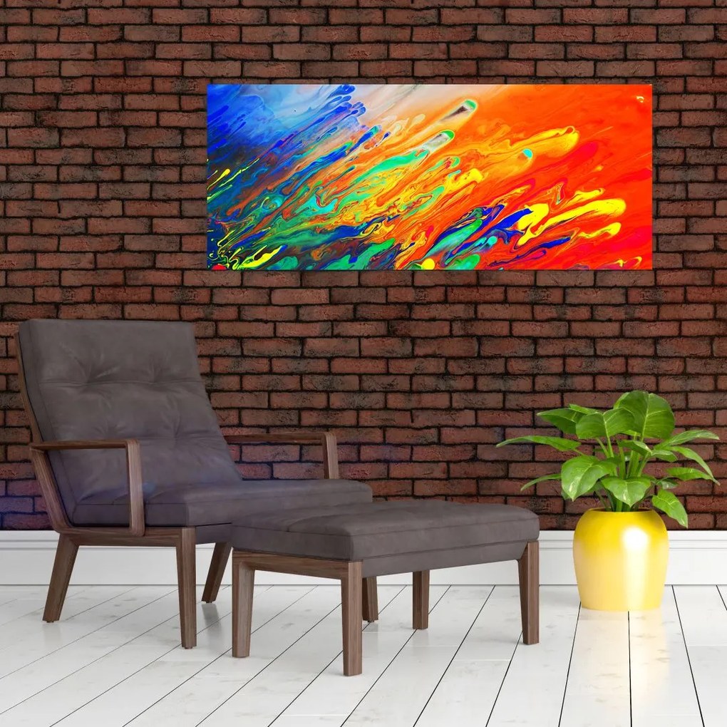 Tablou - Abstract colorat (120x50 cm)