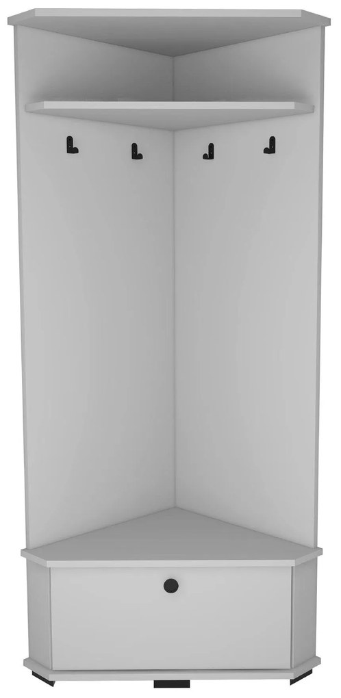 Pantofar Cuier Colt Aselna cu Usa si rafturi, 84 x 177 x 51 cm