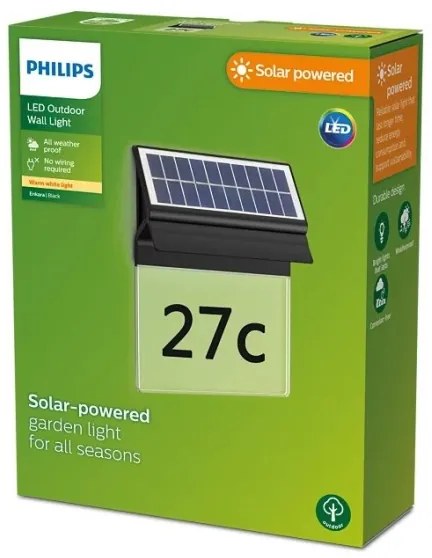 Philips - Număr casă solar LED ENKARA LED/0,2W/3,7V IP44