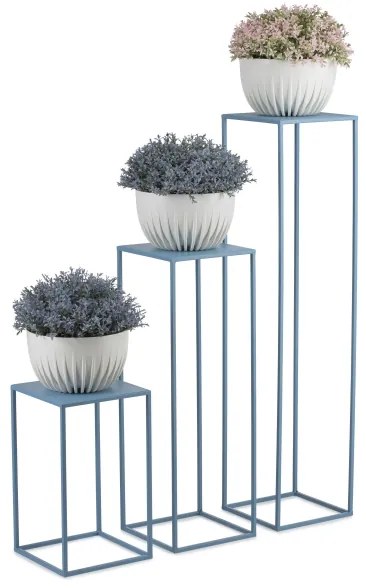 Suport de flori 40x24 cm albastru