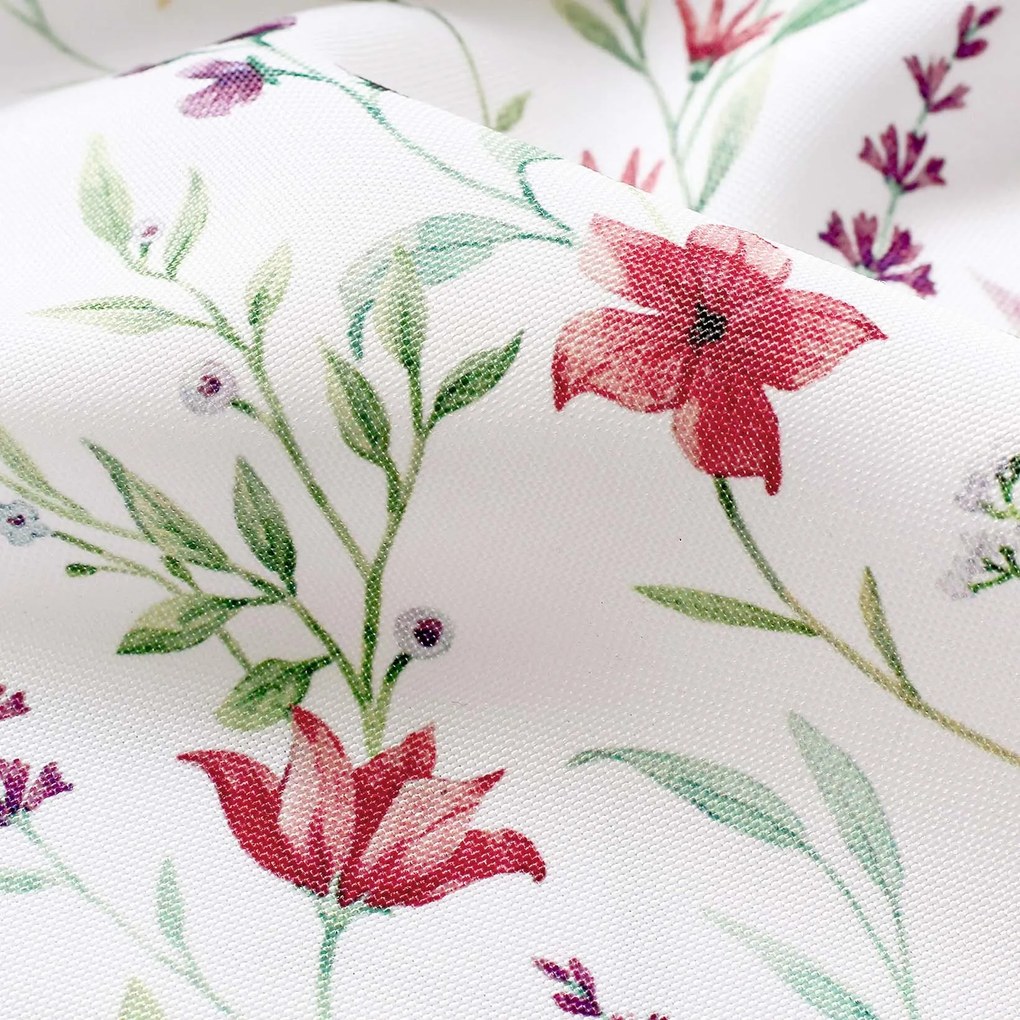 Goldea napron de masă teflonat - flori colorate de primăvară 50x120 cm