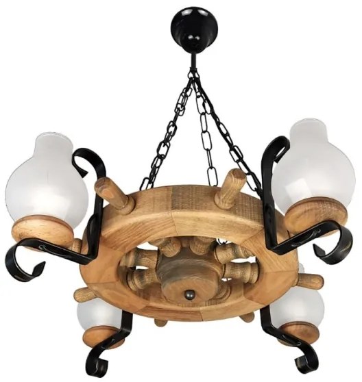 Lustră pe lanț Brilagi TIMONA 4xE14/40W/230V fag