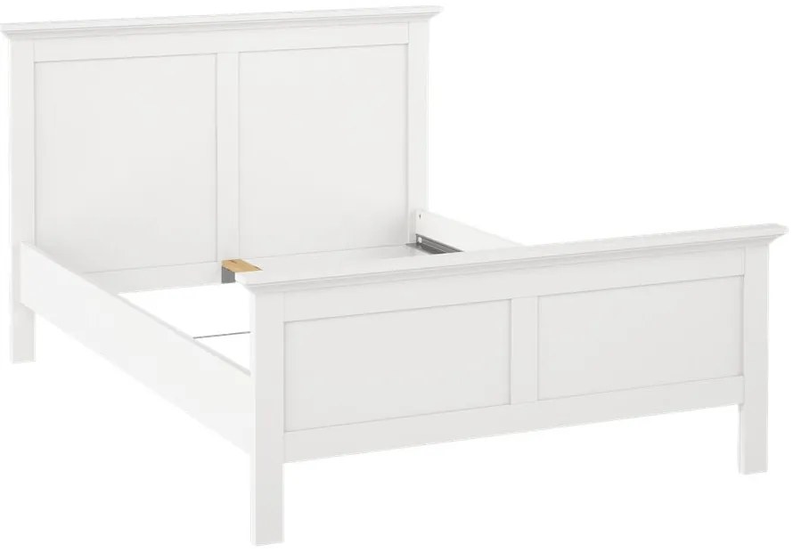 Pat matrimonial alb 140x200 cm Paris – Tvilum