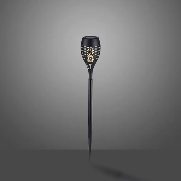 JUST LIGHT. 19106-18-3 - Set 3x LED lampă solară FACKEL LED/0,24W/1,2V negru