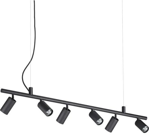 Lustră LED pe cablu Ideal Lux DYNAMITE 6xGU10/7W/230V negru