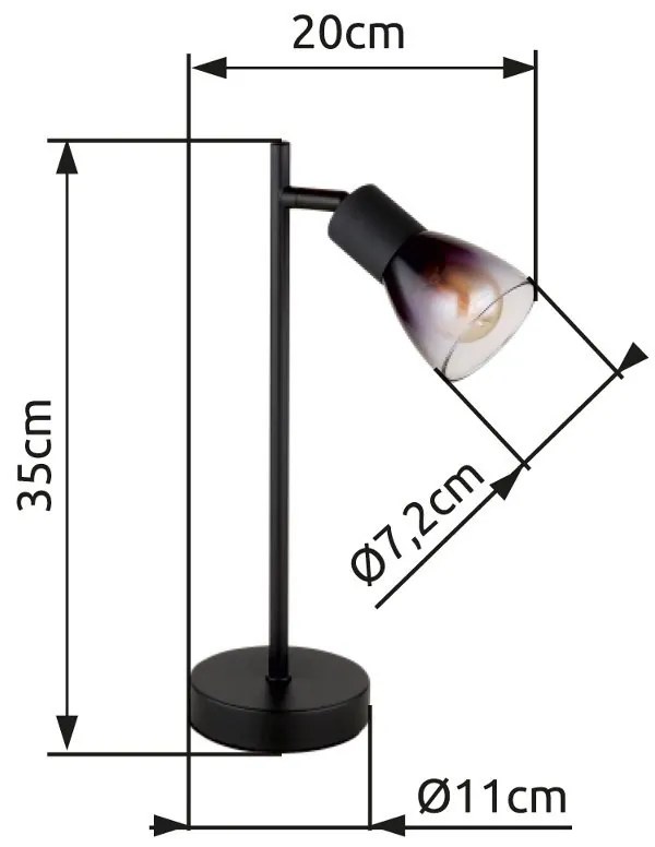 Veioza stil minimalist SATELLA 1L