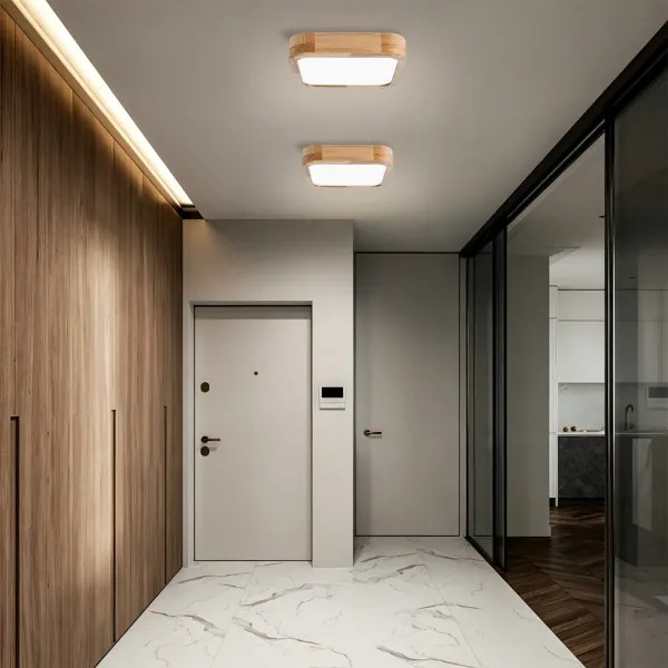 Brilagi - LED Plafonieră WOODLINE SQUARE LED/32W/230V 3000/4000/6000K stejar 30x30