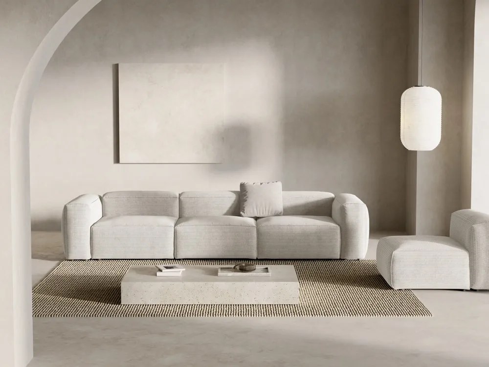 Canapea 4 locuri Bergamo velur reiat L364 cm