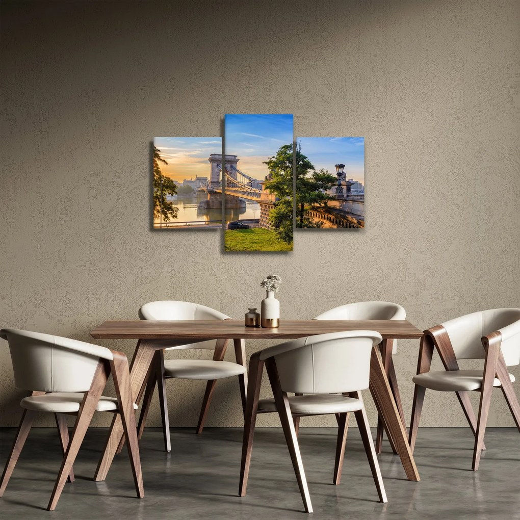Tablou - Pod peste râu, Budapesta, Ungaria (90x60 cm)