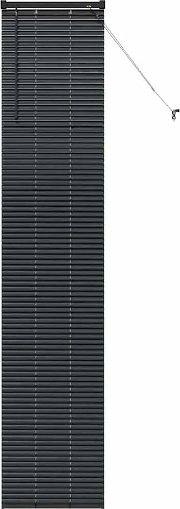 vidaXL Jaluzele venetiene Manual Negru 220 x 40 cm Aluminiu