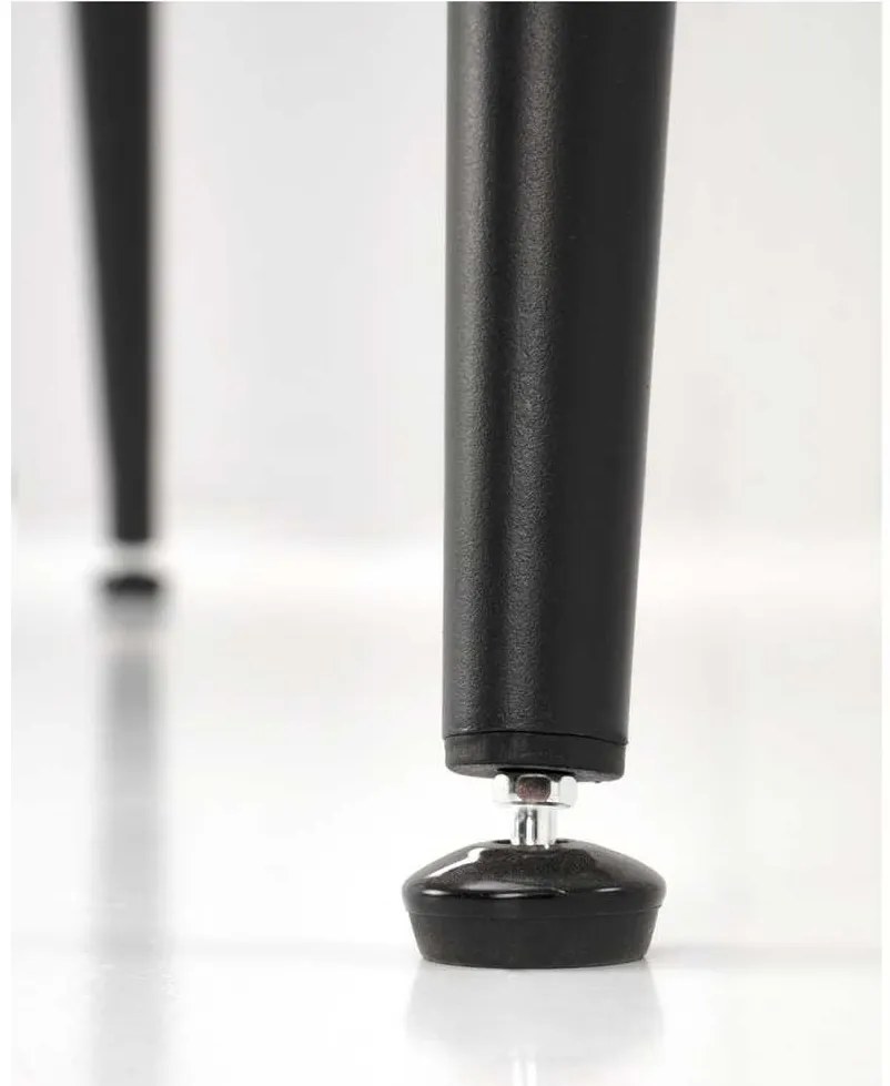 Masă de bucătărie Webster 120 cm, marmură / negru