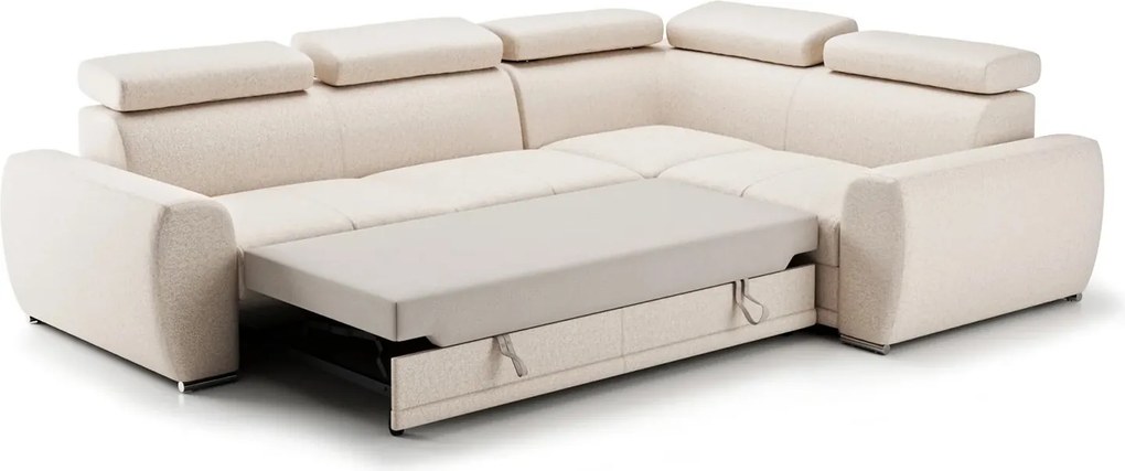 Colțar lemn masiv Moon extensibil 267x194 cm - Stânga
