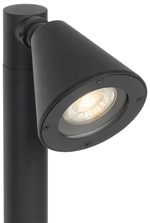 Stâlp modern pentru exterior negru 60 cm IP44 reglabil - Ciara