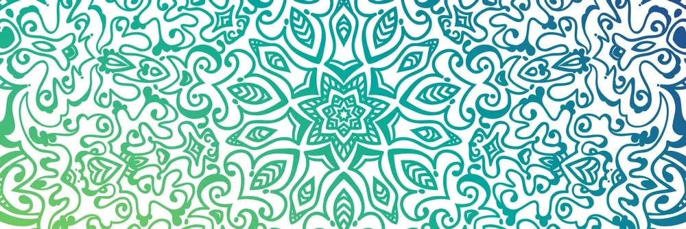 Tablou Mandala albastru-verde