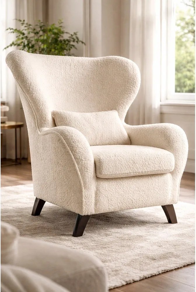 Fotoliu cu spătar înalt Miuform Miuf, bej