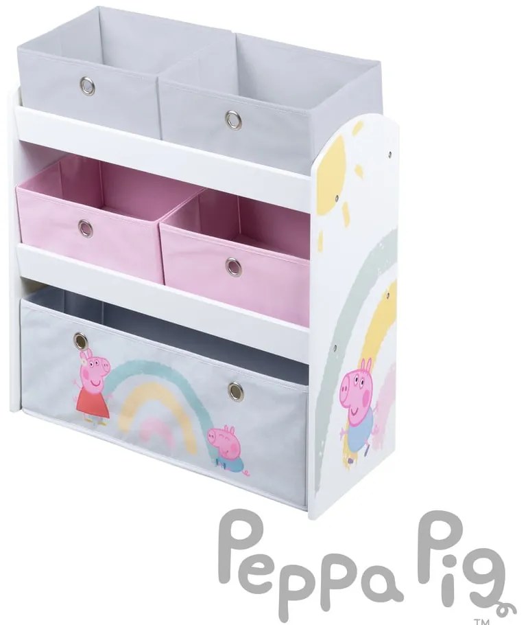 Organizator de jucării pentru copii 63.5x29.5x67 cm Peppa Pig – Roba