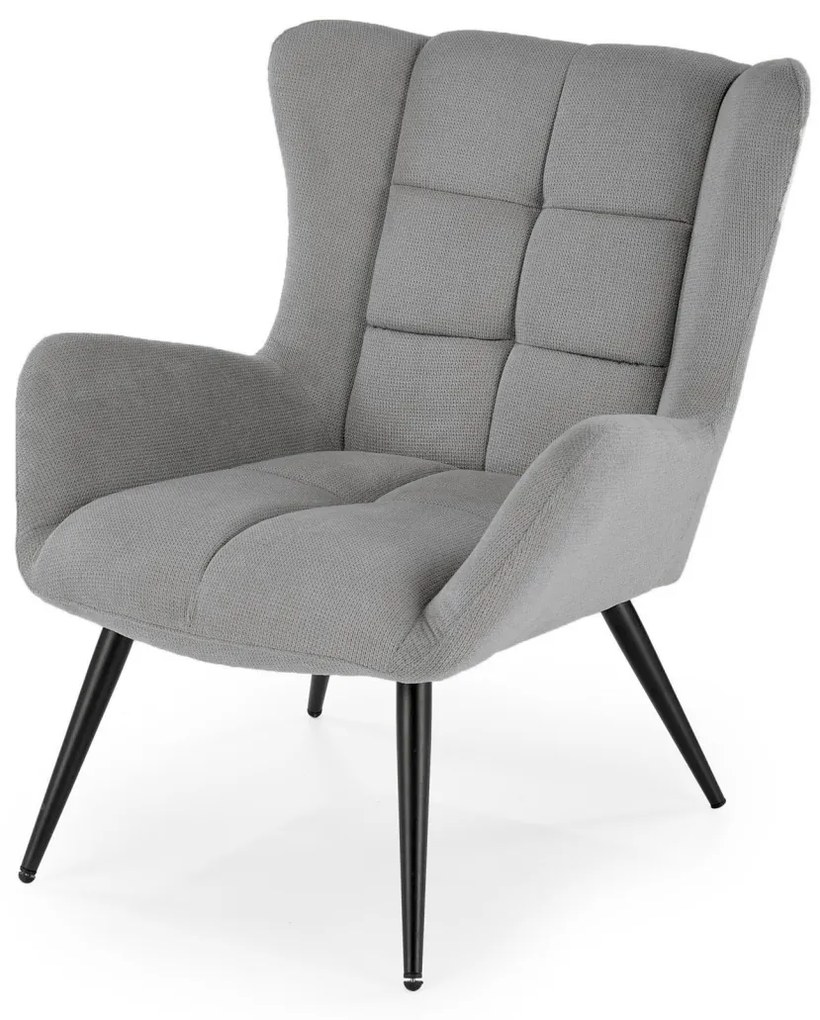 Fotoliu Byron stofa gri H92 cm
