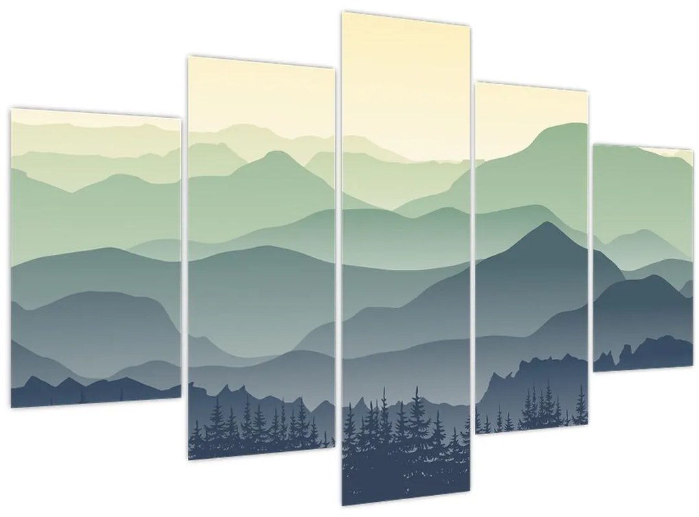 Tablou - Muntele Pădure (150x105 cm)